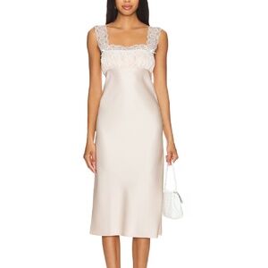 Majorelle Lorna Midi Dress Blush Pink
